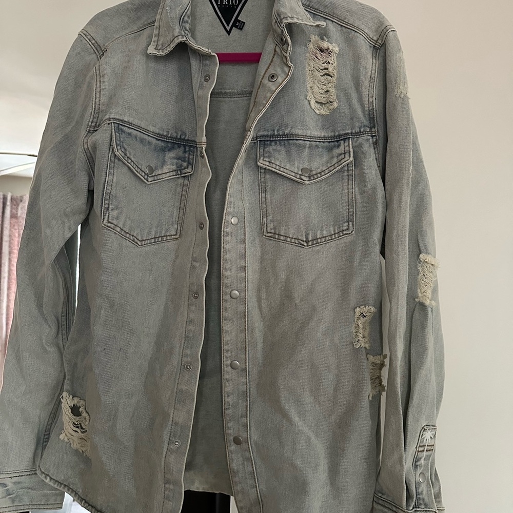Denim Shacket - Picture 10 of 10
